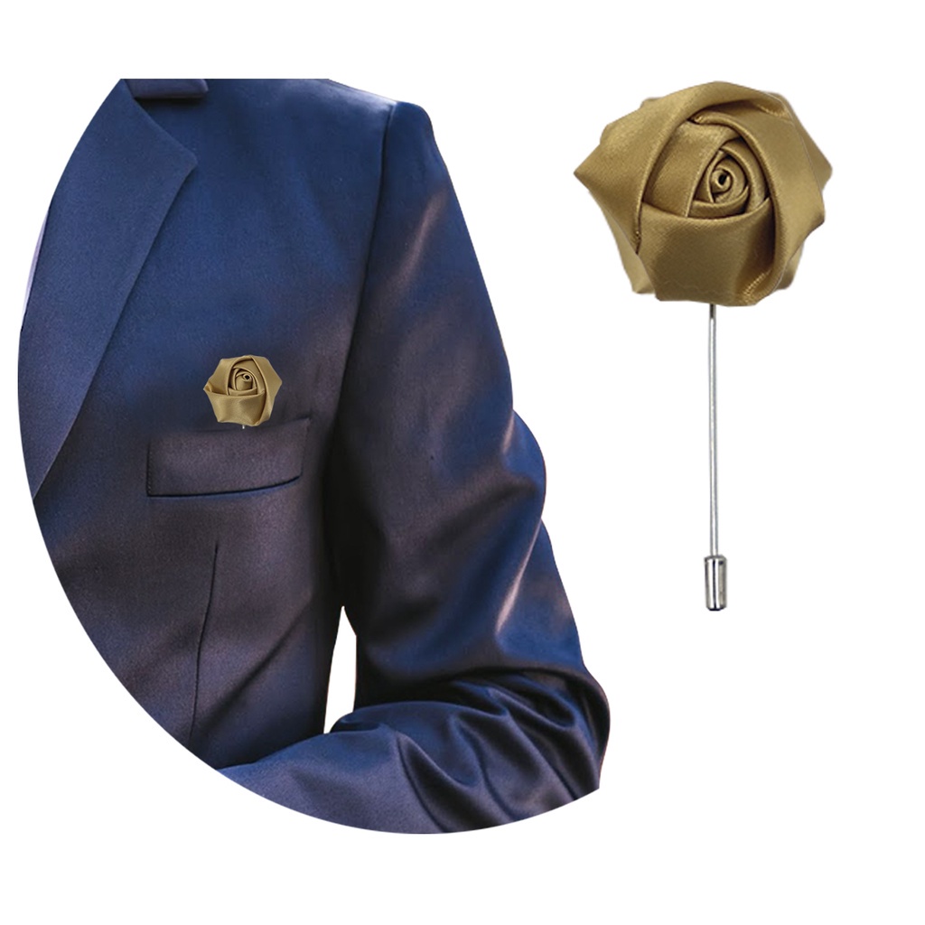 Lapela Broche De Tecido Terno Casamento Noivo Padrinho Flor