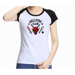 Camiseta Raglan Baby Look Mescla, Stranger Things