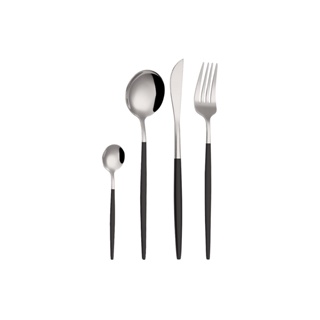 Faqueiro Dublin 8 Pcs - Preto