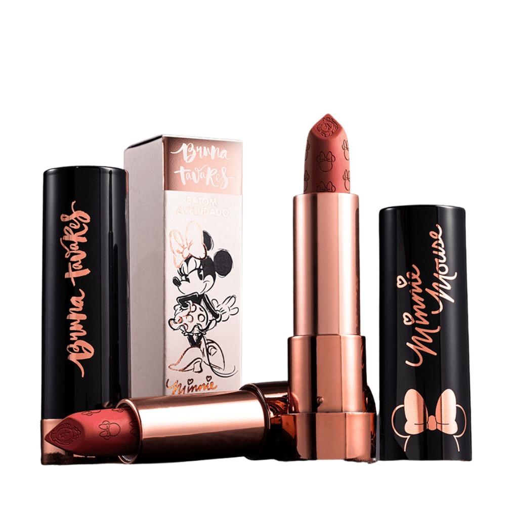 Bruna Tavares Batom Minnie Mouse Aveludado 3g | Shopee Brasil