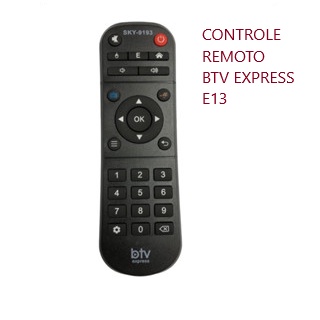 CONTROLE REMOTO BTV E13 EXPRESS UNIVERSAL PRETO | Shopee Brasil