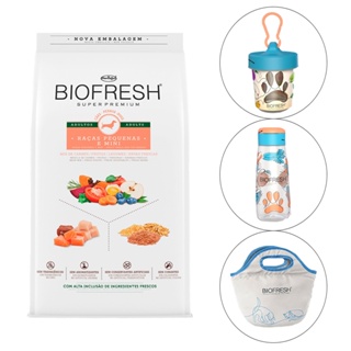 Ração Biofresh Cães Adultos Raças Pequenas e Mini 3Kg + item sortido
