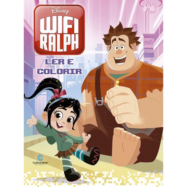 LER E COLORIR - WIFI RALPH autor CULTURAMA | Shopee Brasil