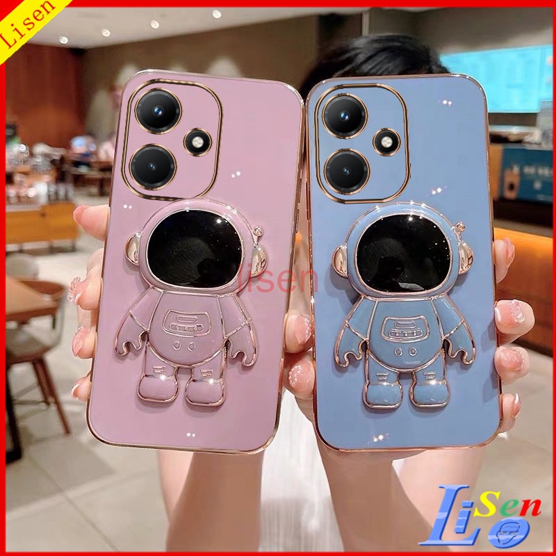 Capinha infinix Smart 8/hot40i/Hot 30i Tecno Faísca go 2024 20/Pop8 Astronauta Stand Phone Case YHY