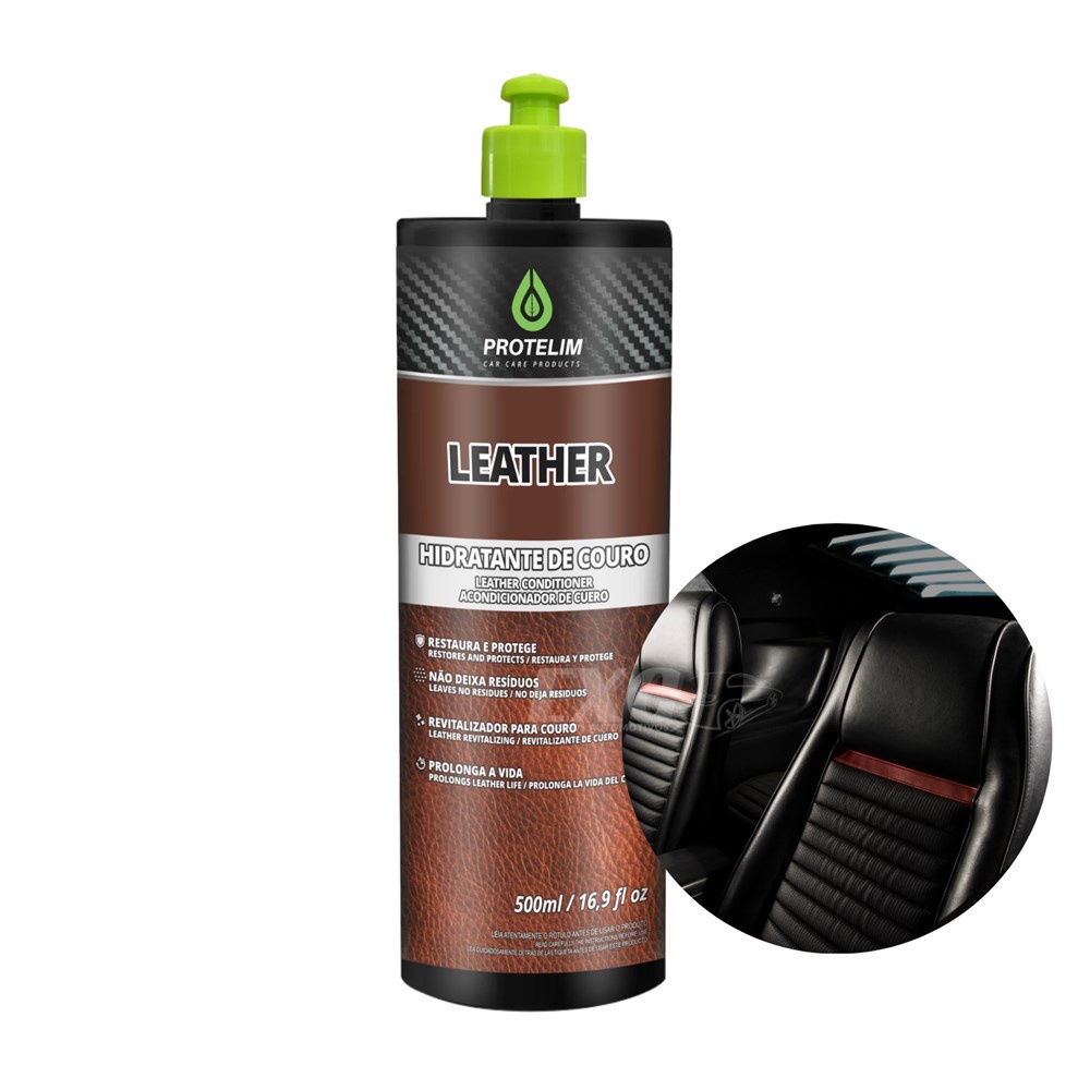 Leather Hidratante de Couro Banco, Jaqueta, Bota 500ml Protelim ...