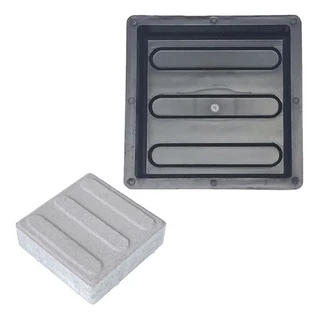 Forma Para Piso Tátil Direcional De Concreto 25x25x2,5- 2 Un