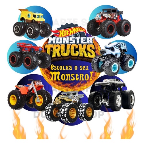 Carrinho Hot Wheels Monster Trucks 164 Fyj44 Mattel Shopee Brasil 3471