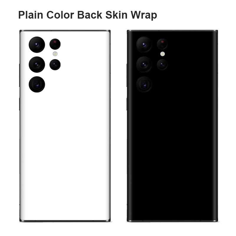 Pele Lisa Colorida Para Samsung S22 S21 S20 Ultra FE A72 A53 A73 5G Nota 20 Capa De Filme Protetor De Tela Traseira 3M Adesivo De Mudança De Cor