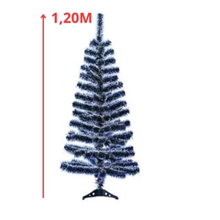 Arvore Natal 120cm 120 Galhos Neve Nevada Decoração Pinheiro