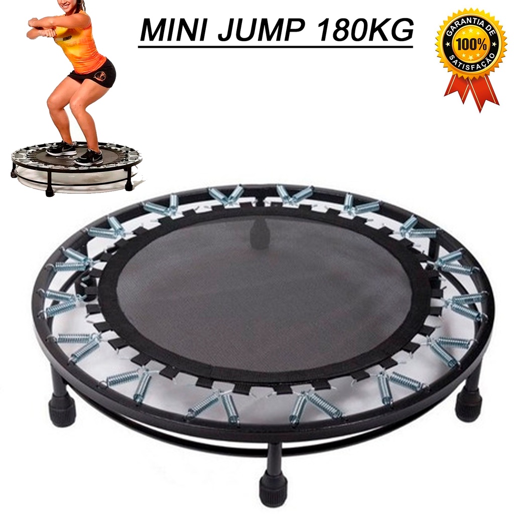 Mini Jump Trampolim 32 Molas Profissional para Treino de Musculação em  Academia