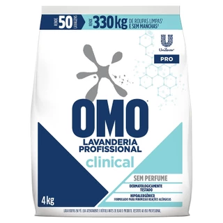 Sabão em Pó 4kg Omo Clinical Profissional