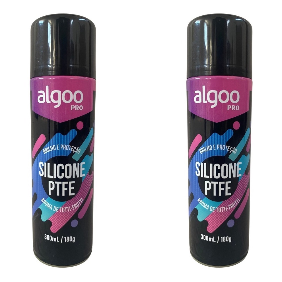 kit 2 silicone auto brilho limpeza bicicleta Ptfe Spray Algoo kit top