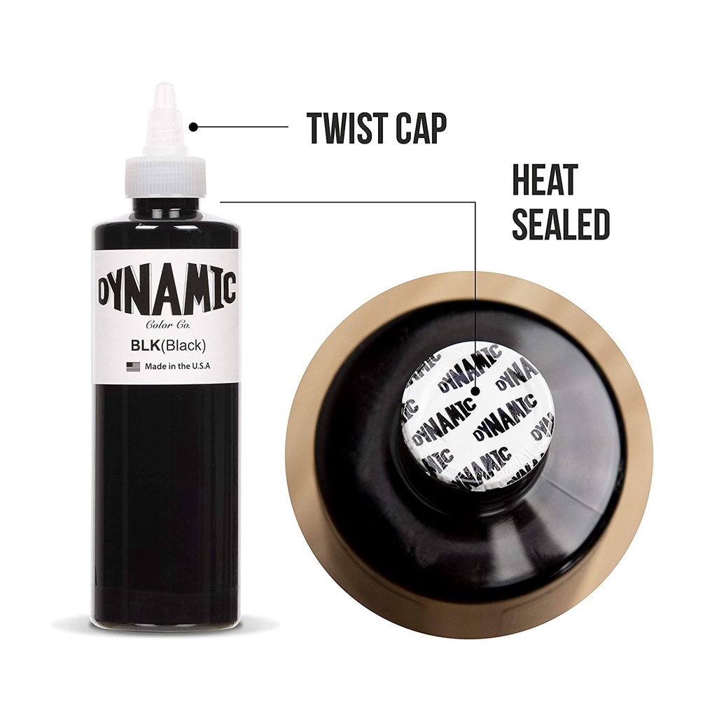 Tinta Dynamic Black 240ml Tattoo Tatuagem (ORIGINAL - USA) - Envio Imediato