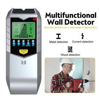5 Em 1 Detector Elétrico De Parede Sensor De Metal De Madeira Fio De Estudo Scanner De Cabo