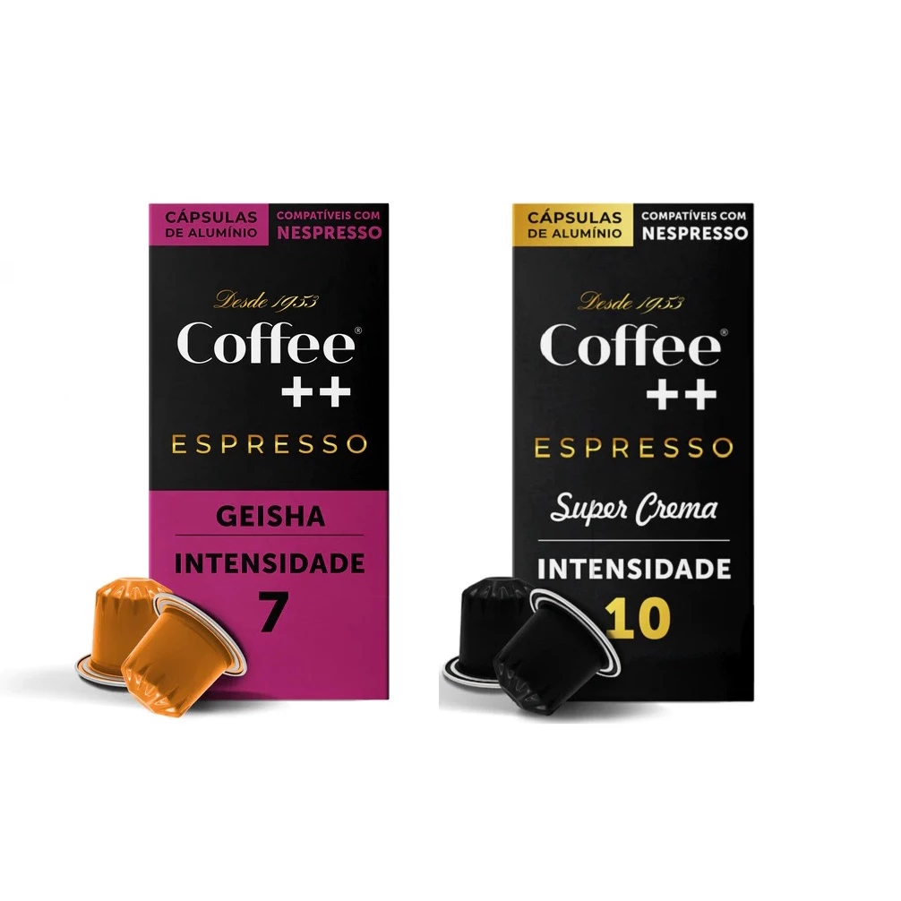 Kit 20 Cápsulas Para Nespresso Coffee Mais Super Crema + Geisha
