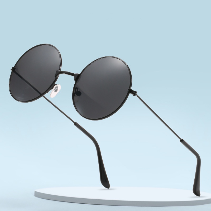 Óculos De Sol Unisexo Redondos Retro Trendy Moda Universal
