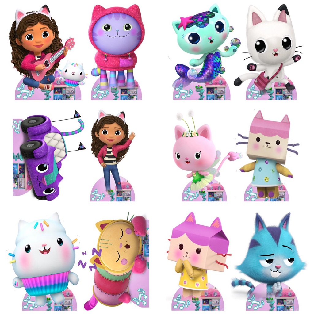 A casa mágica da gabby -10 Displays de Festa 20cm Totens | Shopee Brasil