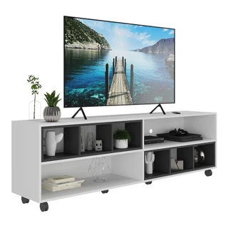 Rack TV 75" com Rodízios e Nichos Jazz Multimóveis V1020