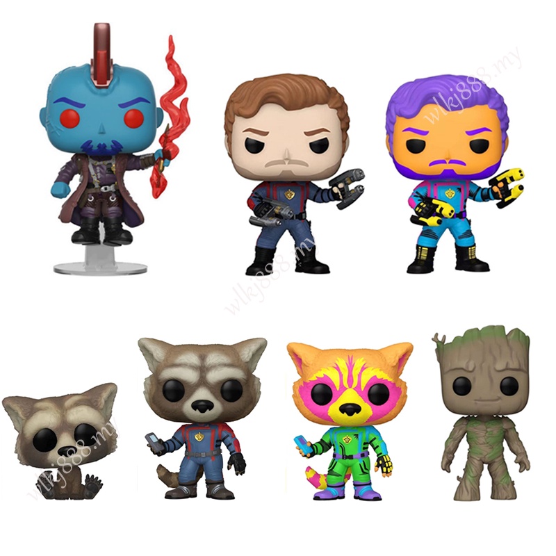 Funko POP Guardiões Da Galaxy 3 Groot Rocket Star Lord Ação Figura Modelo De Bonecos De Decoração