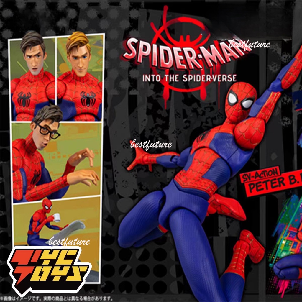 Marvel SpiderMan Miles Morales KO SV-Action Peter B Parker PS4 Homem Aranha De Ferro Mudança De Cara Anime Articulado Ação Figura Modelo Bonecos