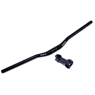 Kit Guidão Bicicleta Mtb GTS Alumínio 720mm + Mesa Avanço 80mm 31.8mm