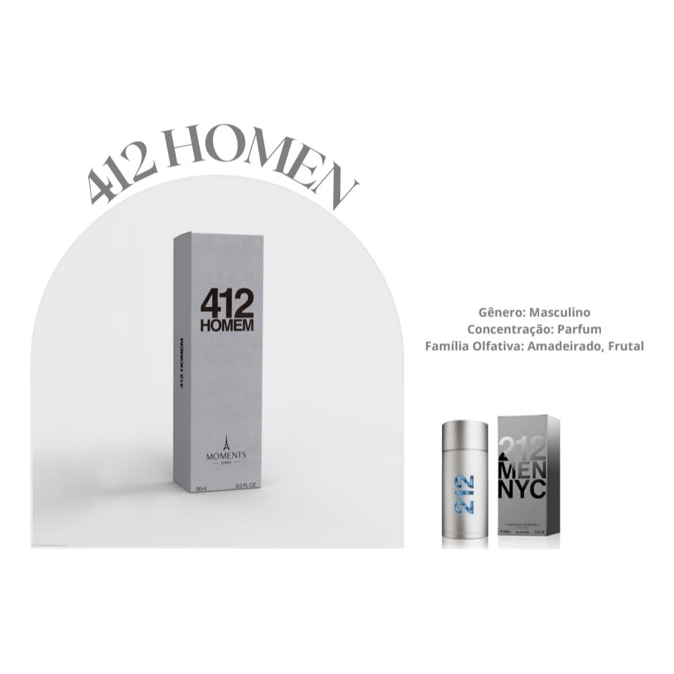 Perfume Moments Paris 412 Homem - Original