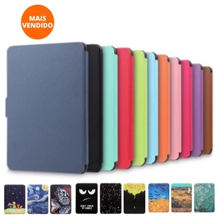 Capa Case Novo Kindle J9G29R 10° Geração 2019 com Função Hibernar em Couro Sintético