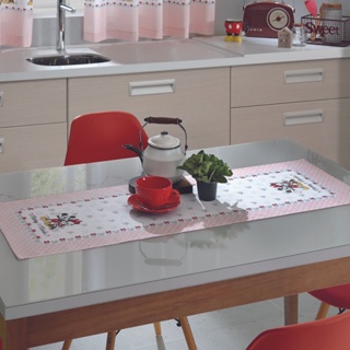 Trilho De Mesa Mickey e Minnie Dohler Limpa Fácil 35x100cm