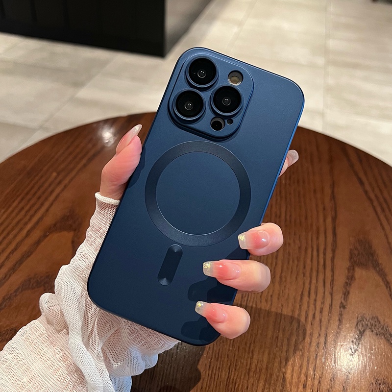 Caixa de telefone magnética de madeira lente de vidro à prova de choque capa  fosca para Magsafe iPhone 14, 13, 12, 14 Pro Max - MafiawooD Exclusive Wear  - Estilo Sustentável