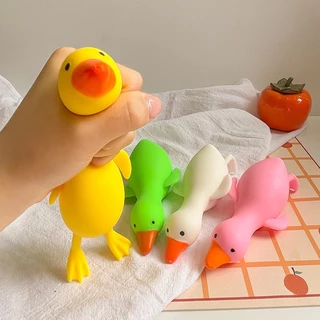 Magic Big White Goose Brinquedos Descompressivos De Ganso Branco Cola Fofa De Pato De Rebound Lento Desenho Animado Squishy Squeezing Anti Stress Brinquedo De Escritório Para Pessoas