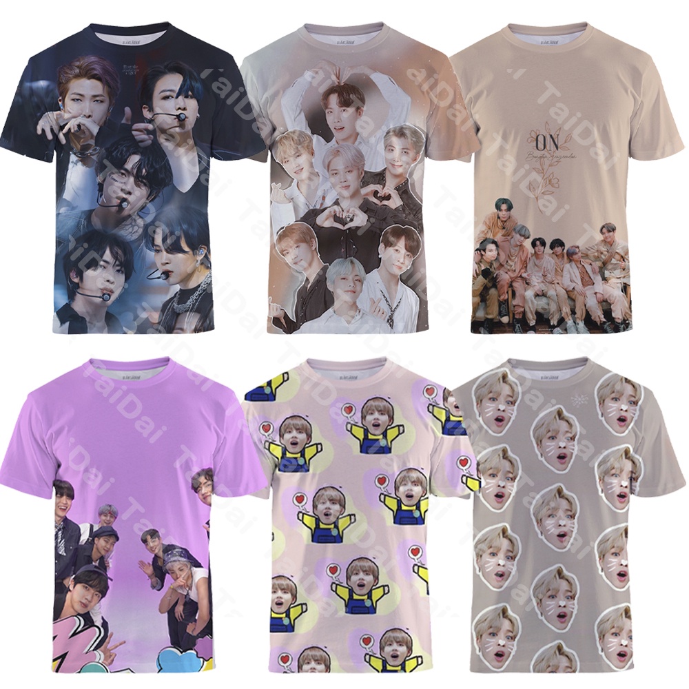 Camisa De Verão Bts Para Mulheres Bangtan Sonyeondan Tops cool