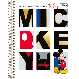 Caderno Espiral Colegial 10 Materias Mickey - Tilibra