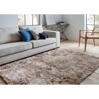 Tapete 2,00 X 1,50 Peludo 40mm Sala Luxo Bege-mesclado
