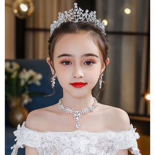 Tiara para dama de honra, tiara para casamento princesa peça de cabelo de  noiva de cristal pérola tiara para crianças mostra o dia das crianças  acessórios de noiva festa de aniversário