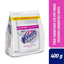 Vanish Tira Machas em Pó Crystal White 400g (branco) | Shopee Brasil