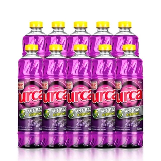 Kit 10 DESINFETANTE URCA LAVANDA 500ML