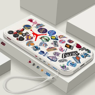 Estojo Redmi Nota 7 8 Pro 9 9A 9C 9T 10 Xiaomi MI 11 Lite 11T NBA Basquetebol Red Bull Logotipo Tpu Capa Macia Para Telefone