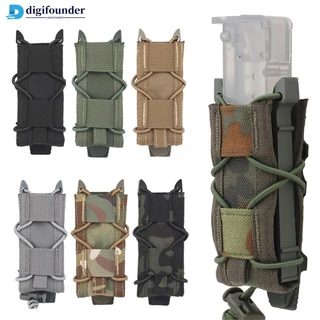 DIGIFOUNDER Bolsa Revista Tática 9mm Molle Exterior Porta Lanterna N3W7