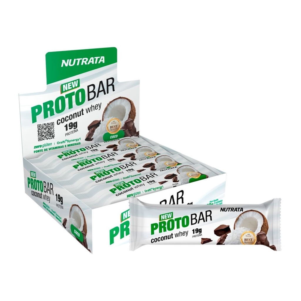 Nutrata Protobar Coconut Whey 70g Dp C/8 Un