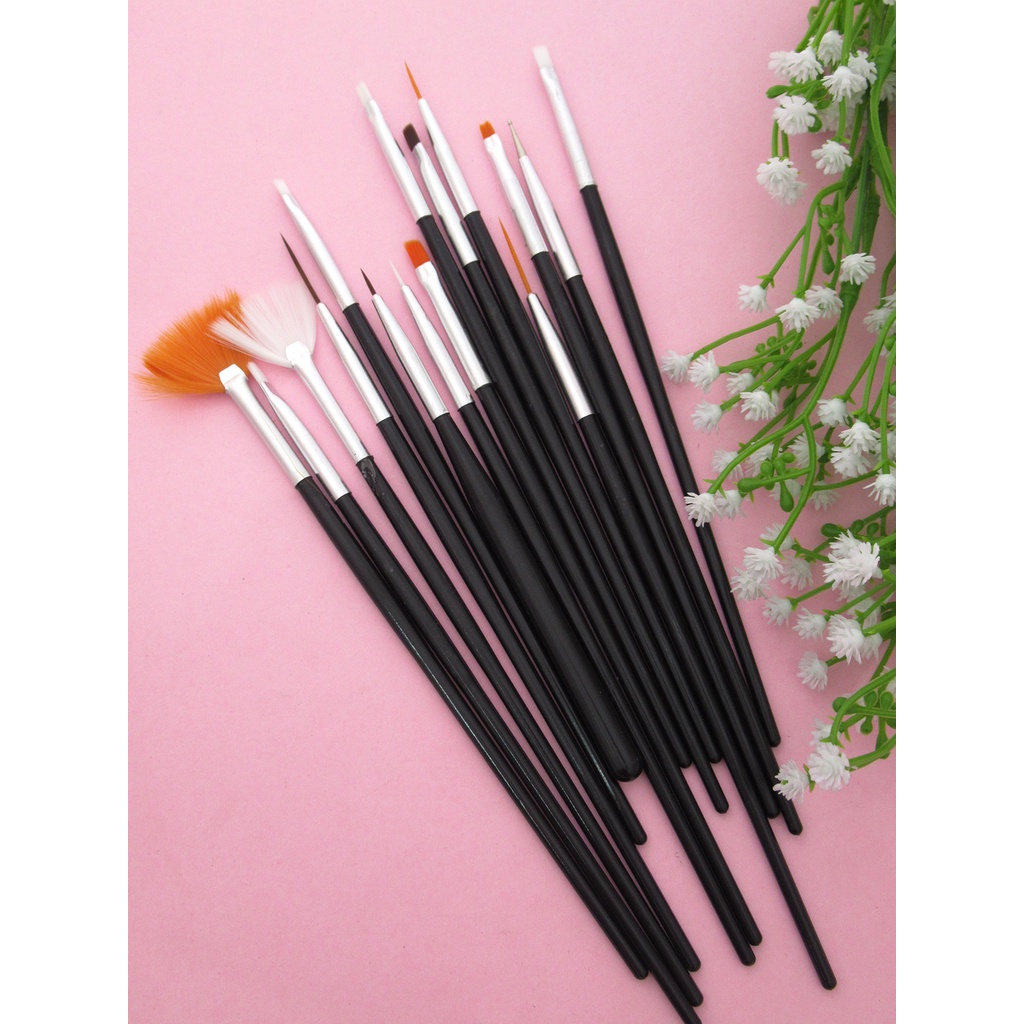 Futurekart 15Pcs Art Design Painting Drawing Pen Brush Tool  Set - Pink 