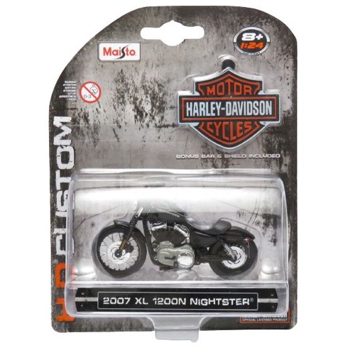 Harley Davidson XL1200N Nightster 2007 Maisto 1:18 Série 38 - 20 anos! Loja on-line de miniaturas colecionáveis
