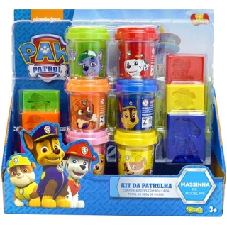 Massinha de Modelar Kit da Patrulha Canina 6 Potes - Sunny
