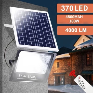 Refletor Solar Holofotes Solares Luz LED 5M Cordão De Controle Remoto Da Casa Do Jardim Exterior De Inundação À Prova D'água Lâmpada