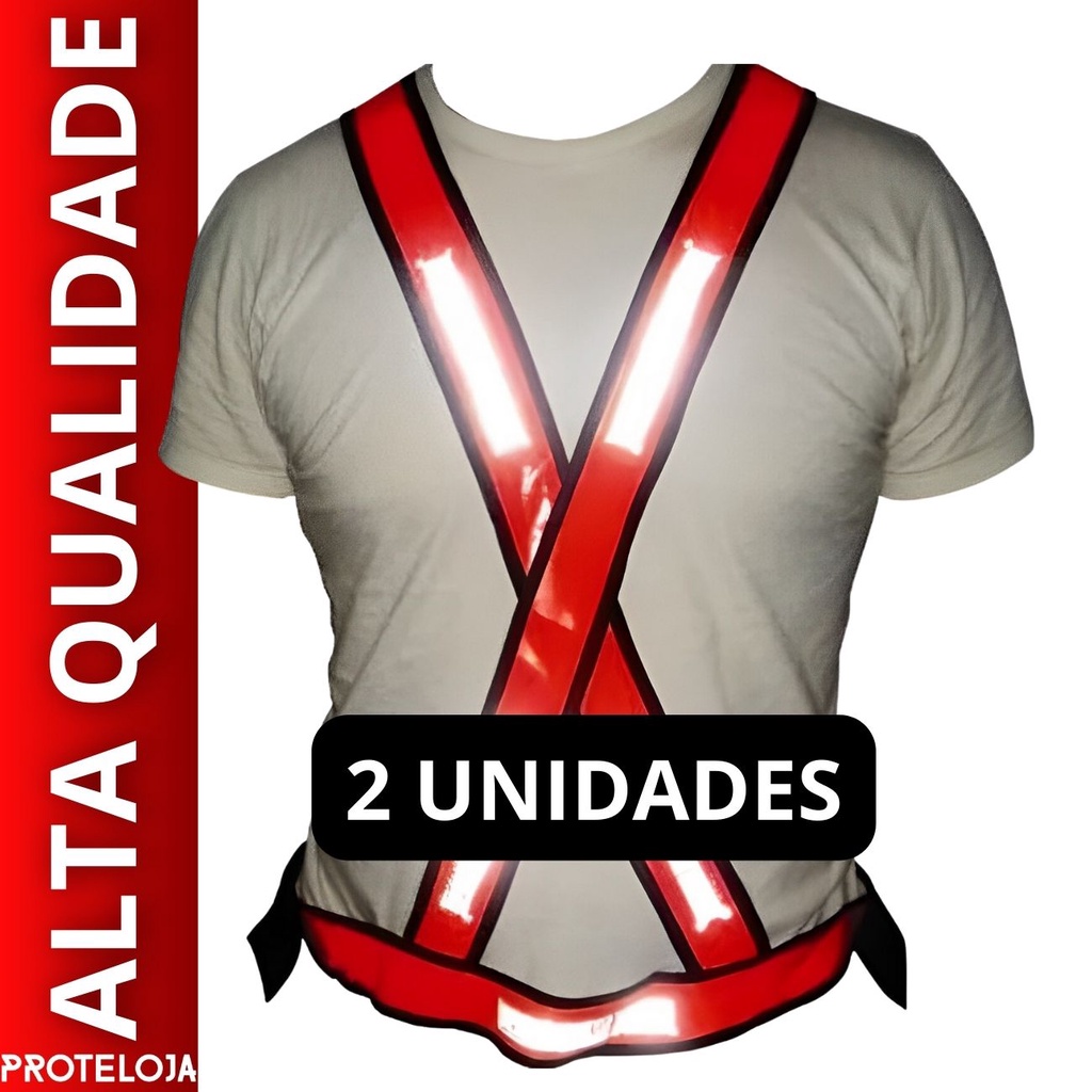 2 UN Colete X Segurança Refletivo Sinalização Faixa Epi | Shopee Brasil