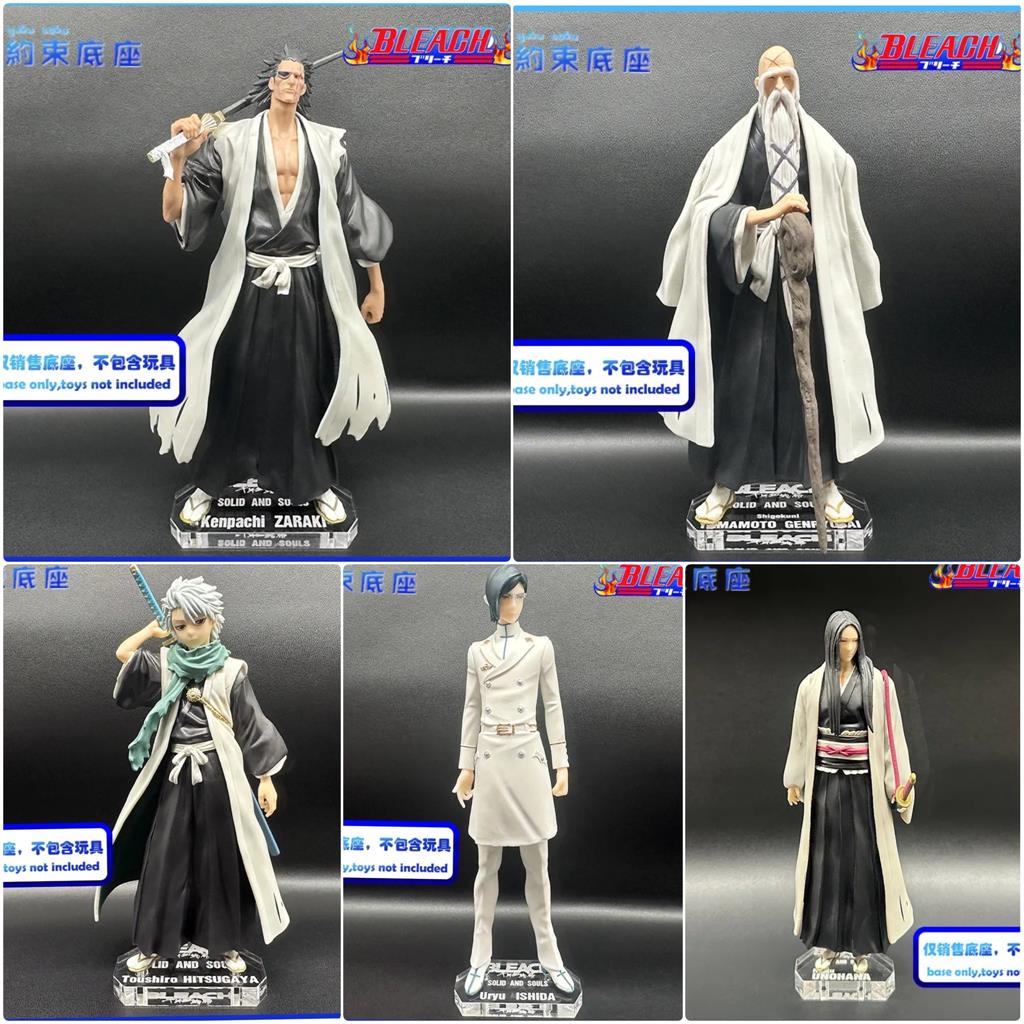 Plataforma Acrílica Transparente Transparente para BLEACH Millennium Guerra no Sangue Hitsugaya Toushirou Zaraki Kenpachi Genryuusai Unohana Ishida Uryuu