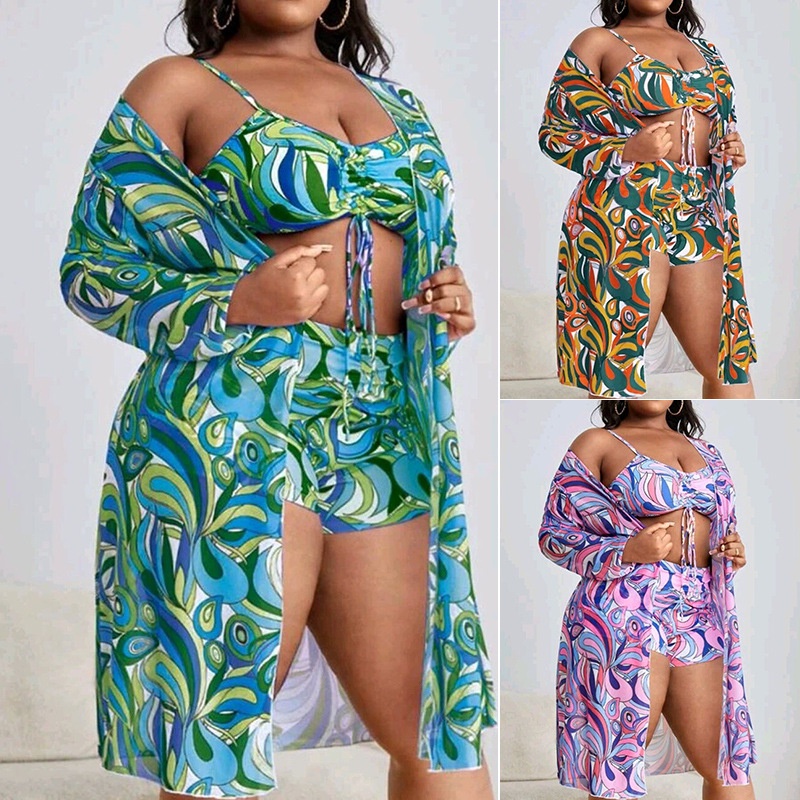 Conjunto de biquíni plus size