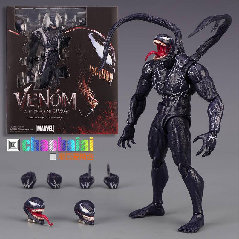 Marvel Movie SHF Venom Symbiosis SHF Venom Symbiosis Extraordinário Homem-Aranha Venom Joint Modelo Móvel Presente de Brinquedo