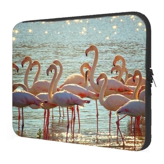 Case Notebook 14" Slim Flamingo na agua