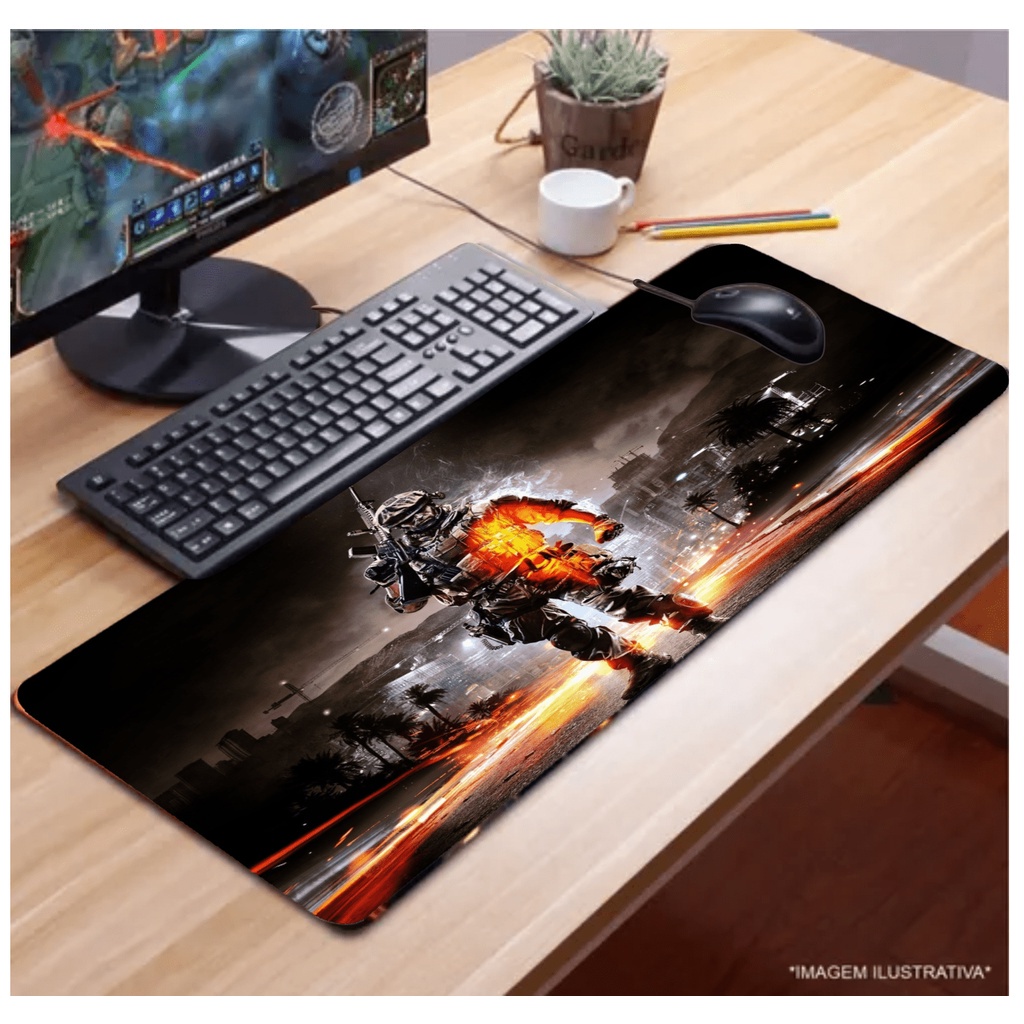 Mouse Pad Gamer call of duty black ops warzone Personalizado 65x32 ...