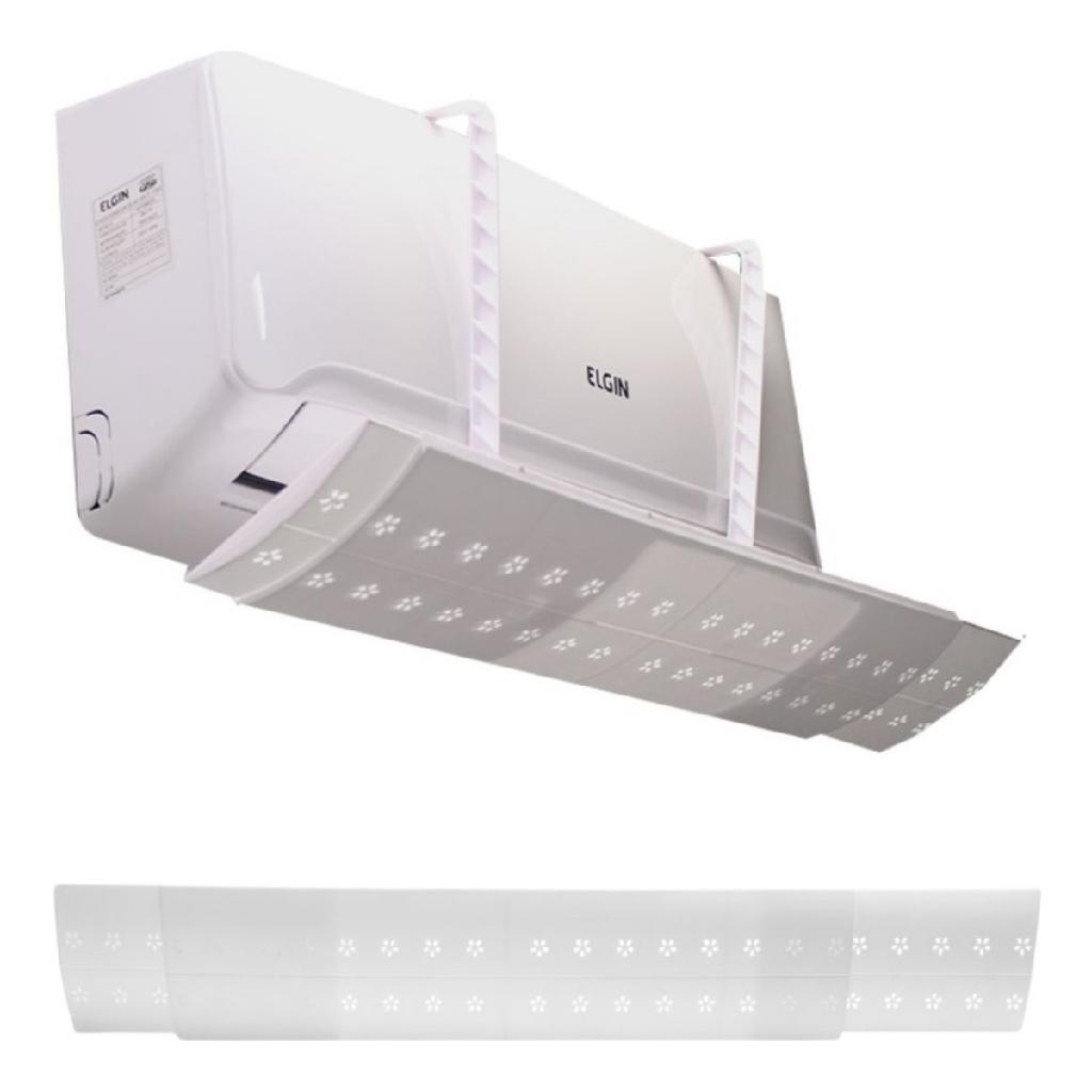 Defletor Ar Condicionado Universal Ajustável 7 A 30mil Btus Difusor de Vento Suporte Com Regulagem